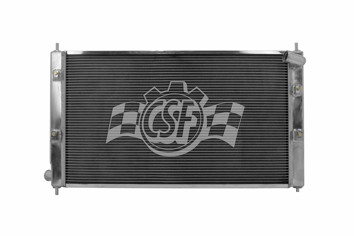 CSF Aluminum Single Pass Radiator - 27.5 in W x 2.063 in D - Polished - Mitsubishi Lancer 2008-15