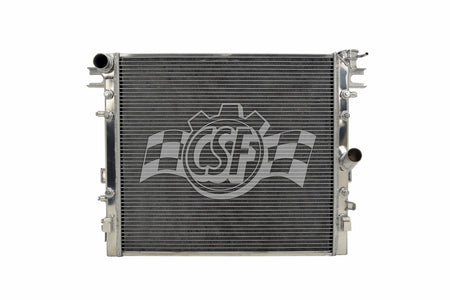 CSF Aluminum Single Pass Radiator - 21.938 in W x 2.5 in D - Polished - Jeep Wrangler JK 2007-18