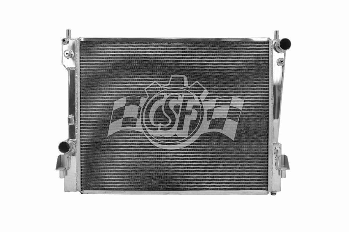 CSF Aluminum Single Pass Radiator - 24.125 in W x 2.75 in D - Polished - Ford Mustang 2005-14