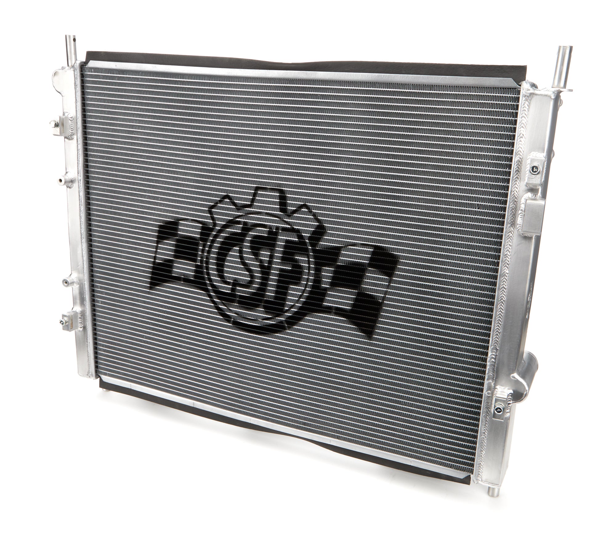 CSF Aluminum Single Pass Radiator - 25.313 in W x 19.688 in H x 1.625 in D - Polished - Ford Coyote - Ford Mustang 2015-23