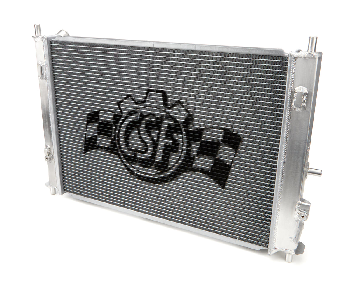 CSF Aluminum Single Pass Radiator - 21.688 in W x 15.313 in H x 1.25 in D - Polished - Mazda Miata 2015-23