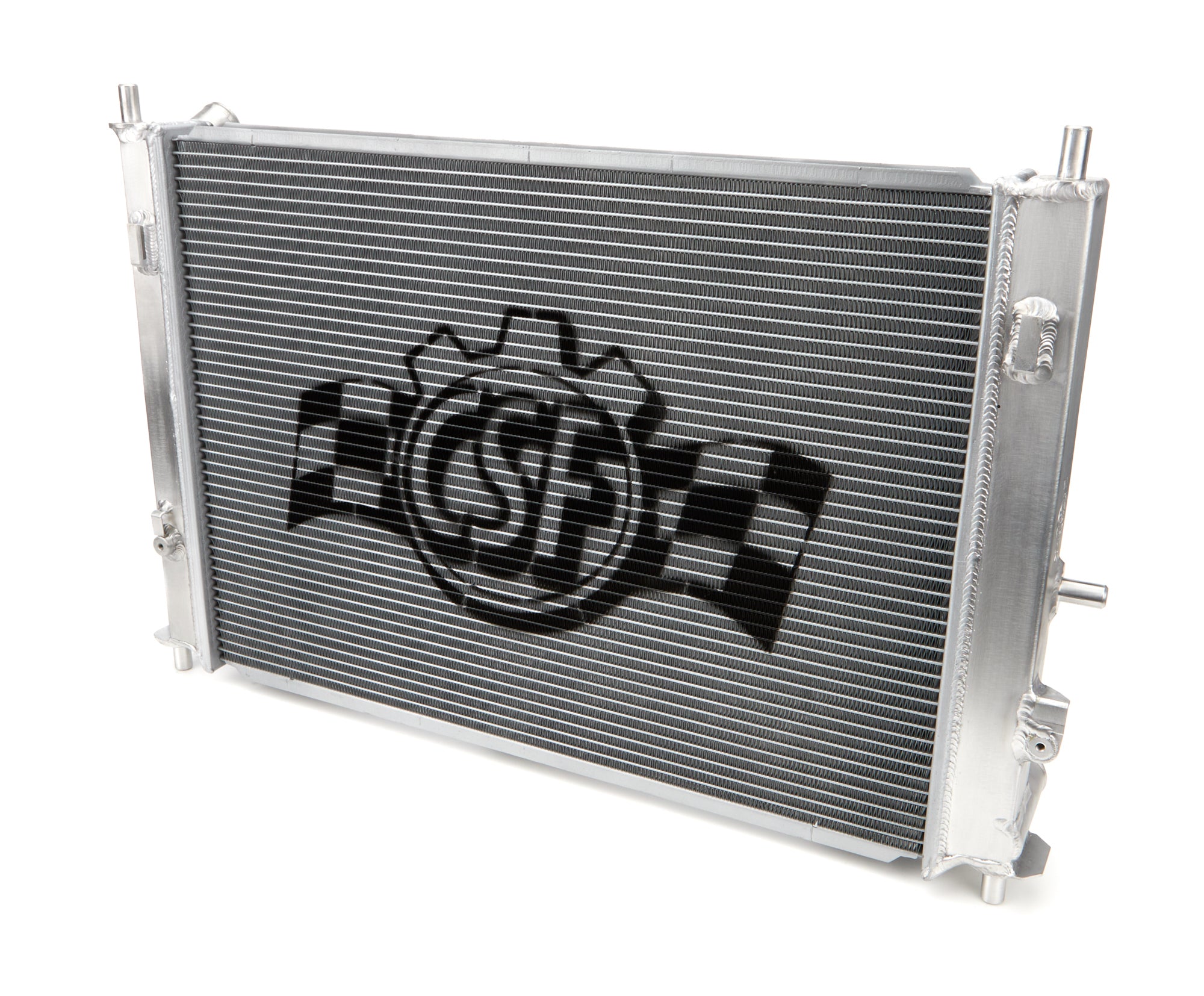 CSF Aluminum Single Pass Radiator - 21.688 in W x 15.313 in H x 1.25 in D - Polished - Mazda Miata 2015-23