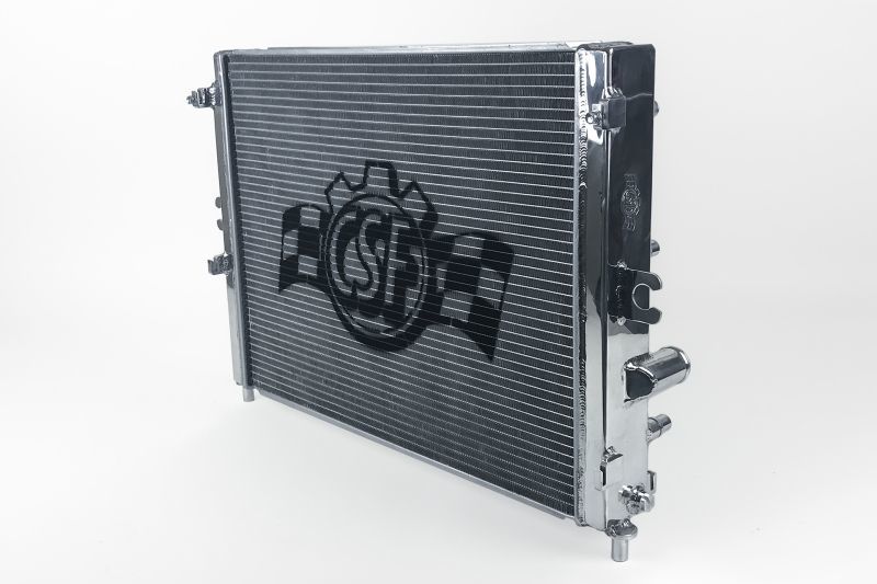 CSF Aluminum Single Pass Radiator - 24.625 in W x 17.125 in H x 3.938 in D - Polished - Chevy Corvette 2014-19