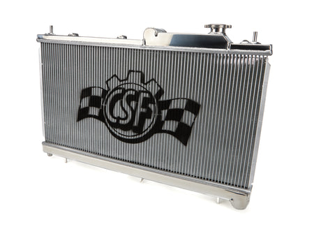 CSF Aluminum Single Pass Radiator - 27.125 in W x 13.438 in H x 1.25 in D - Polished - Subaru Impreza 2008-23