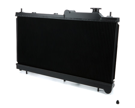 CSF Aluminum Single Pass Radiator - 27.125 in W x 13.375 in H x 1.625 in D - Black - Subaru WRX or STI 2008-23