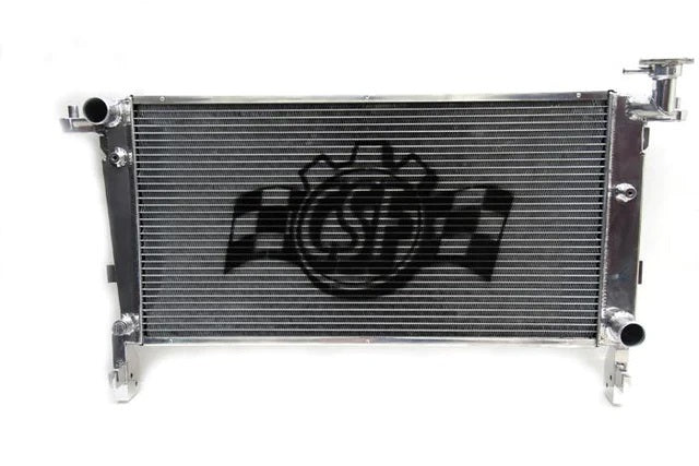 CSF Aluminum Single Pass Radiator - 24.438 in W x 16.813 in H x 2.063 in D - Polished