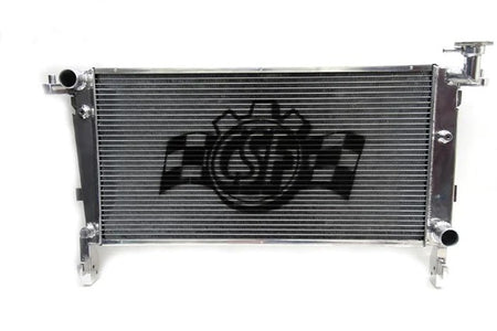 CSF Aluminum Single Pass Radiator - 24.438 in W x 16.813 in H x 2.063 in D - Polished