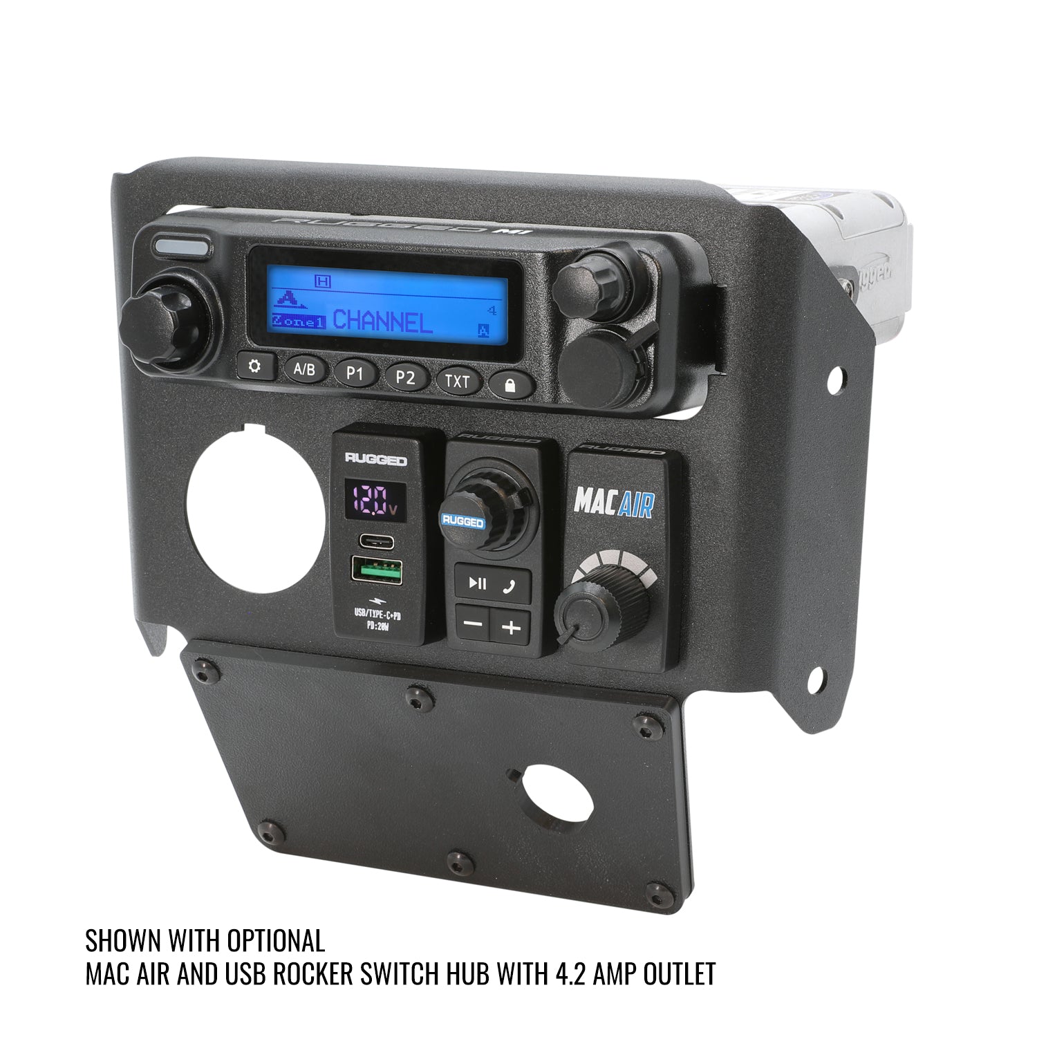 Rugged Radios 2026 Can-Am Maverick X3 Complete Communication Kit /w Bluetooth Intercom and 2-Way Radio - STX Stereo Remote Head / M1 VHF Business Band (10.25 Touchscreen Models Only) X326-STX-RS-M1
