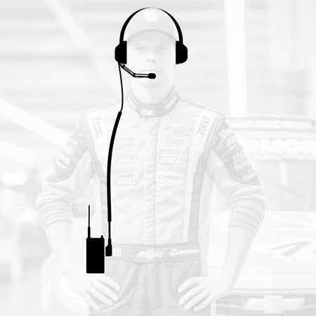 Rugged Radios RDH Digital Crew Chief Radio Package w/ H42 Spotter Headset - Single Radio - UHF - Safety Yellow CREW-RDH-U-HV