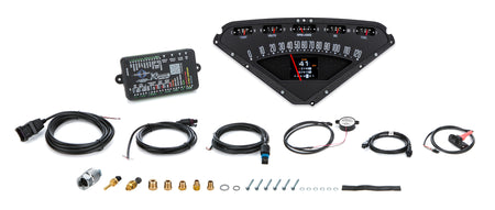 Dakota Digital RTX Series Gauge Kit - Fuel / OP / Speedometer / Tach / Volt / WT - Black Face - Chevy Truck 1955-59