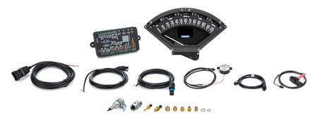 Dakota Digital RTX Series Gauge Kit - Fuel / OP / Speedometer / Tach / Volt / WT - Black Face - Chevy Fullsize Car 1955-56