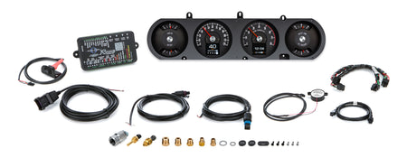 Dakota Digital RTX Series Gauge Kit - Fuel / OP / Speedometer / Tach / Volt / WT - Black Face - GM A-Body 1964-67