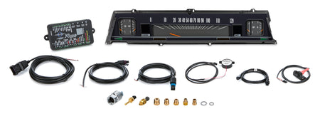 Dakota Digital RTX Series Gauge Kit - Fuel / OP / Speedometer / Volt / WT - Black Face - GM A-Body 1966-67