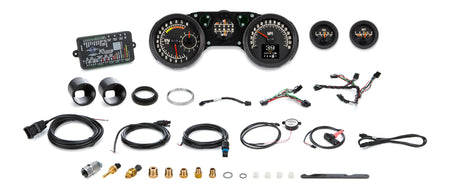Dakota Digital RTX Series Gauge Kit - Fuel / OP / Speedometer / Tach / Volt / WT - Black Face - GM F-Body 1970-81