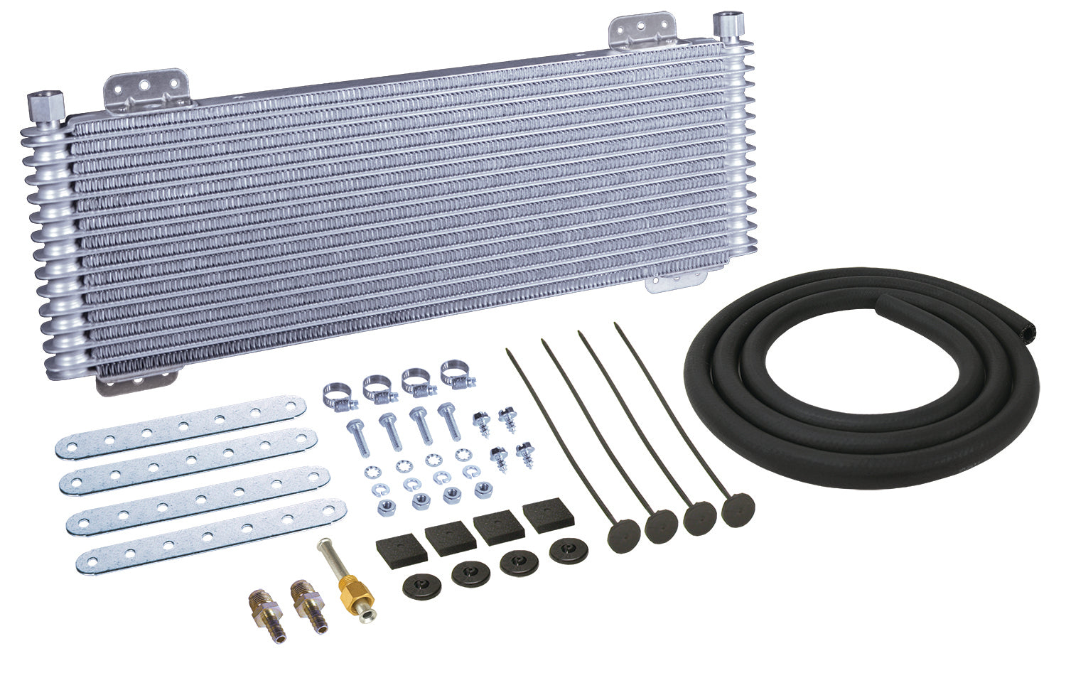 Derale 9500 Series Fluid Cooler - 22.75 x 9.25 x 1.25 in - 5/8-18 in Inverted Flare Female Inlet / Outlet