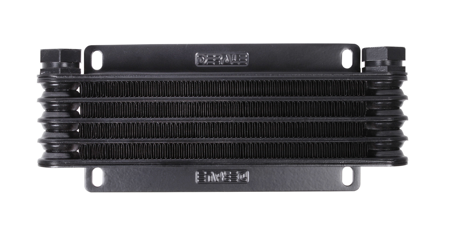 Derale 9000 Series Fluid Cooler - 9.75 x 4.125 x 1.25 in - 1/2 in NPT Female Inlet / Outlet - Black - Automatic Transmission