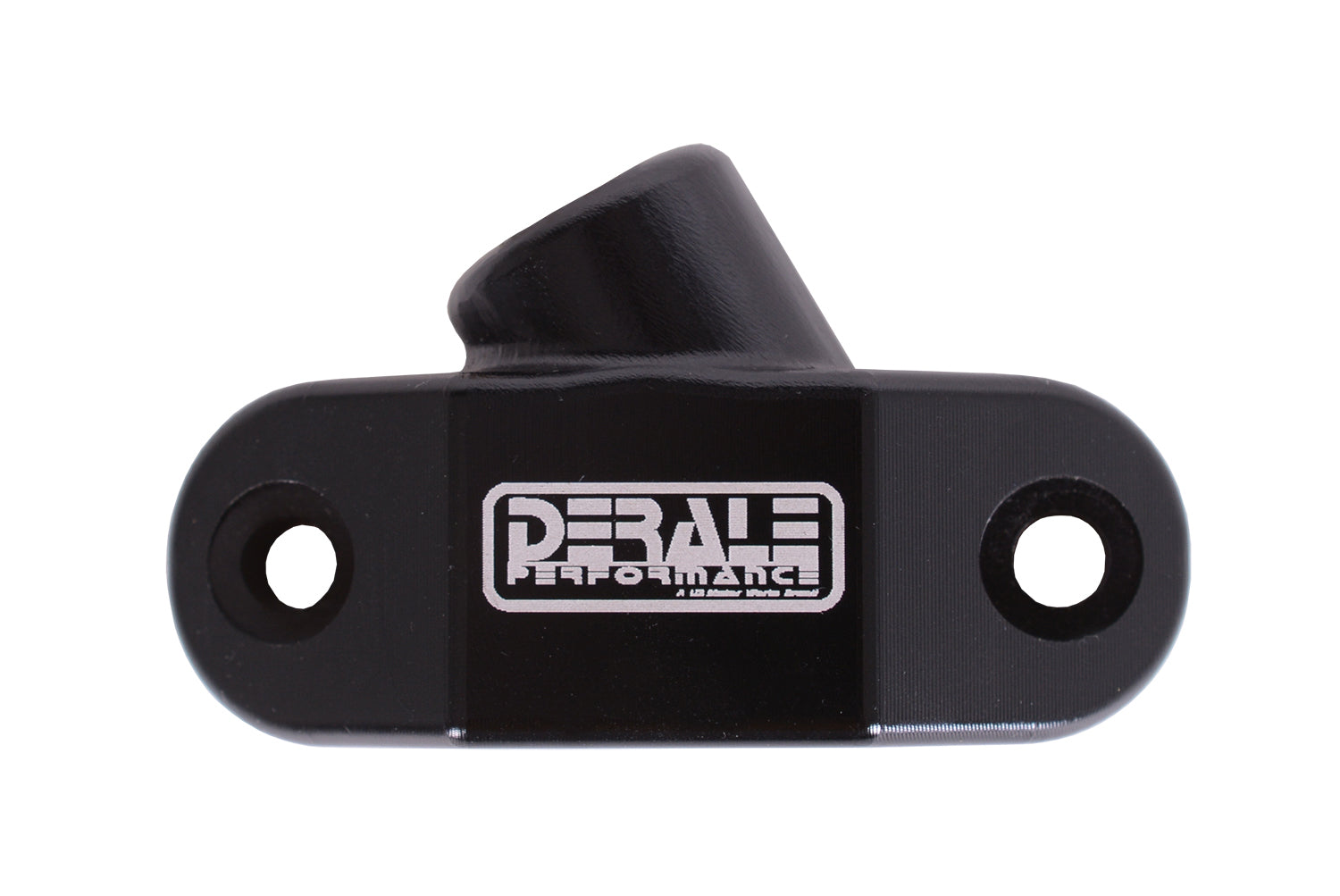 Derale Blockoff Oil Filter Adapter - Dual 1/8 in NPT Female Ports - Black - GM LS-Series