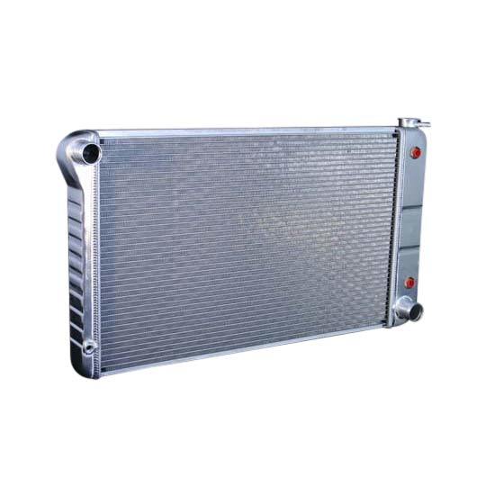 DeWitts Direct Fit Single Pass Aluminum Radiator - 33 in W x 18.5 in H x 3.25 in D - Auto Trans - Natural - GM A-Body 1968-72