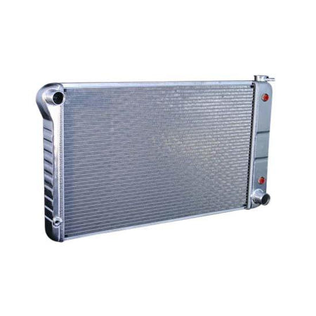 DeWitts Direct Fit Single Pass Aluminum Radiator - 33 in W x 18.5 in H x 3.25 in D - Auto Trans - Natural - GM A-Body 1968-72
