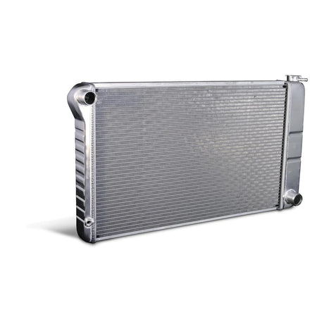 DeWitts Direct Fit Single Pass Aluminum Radiator - 33 in W x 18.5 in H x 3.25 in D - Manual Trans - Natural - GM A-Body 1968-72