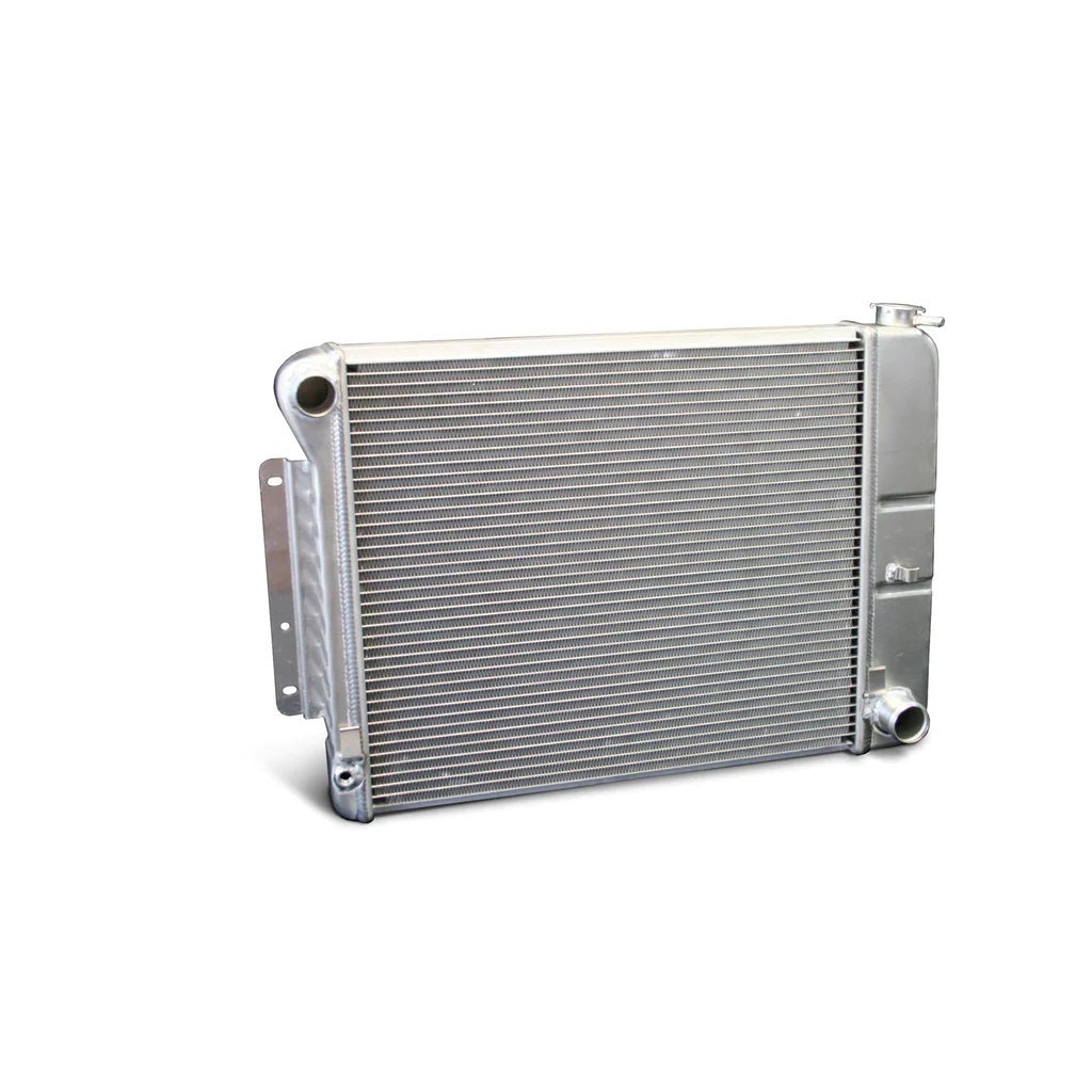 DeWitts Direct Fit Single Pass Aluminum Radiator - 26 in W x 18.5 in H x 3.25 in D - Manual Trans - Natural - GM F-Body 1967-69