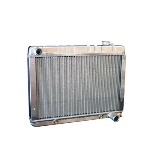 DeWitts Direct Fit Single Pass Aluminum Radiator - 25.5 in W x 20 in H x 3.25 in D - Auto Trans - Natural - GM X-Body 1962-67