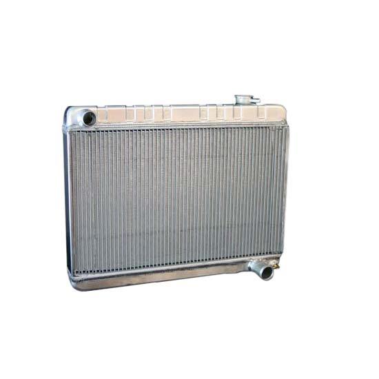 DeWitts Direct Fit Single Pass Aluminum Radiator - 25.5 in W x 22.75 in H x 3.25 in D - Auto Trans - Natural - GM Fullsize Truck 1963-66