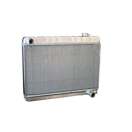 DeWitts Direct Fit Single Pass Aluminum Radiator - 25.5 in W x 22.75 in H x 3.25 in D - Auto Trans - Natural - GM Fullsize Truck 1963-66
