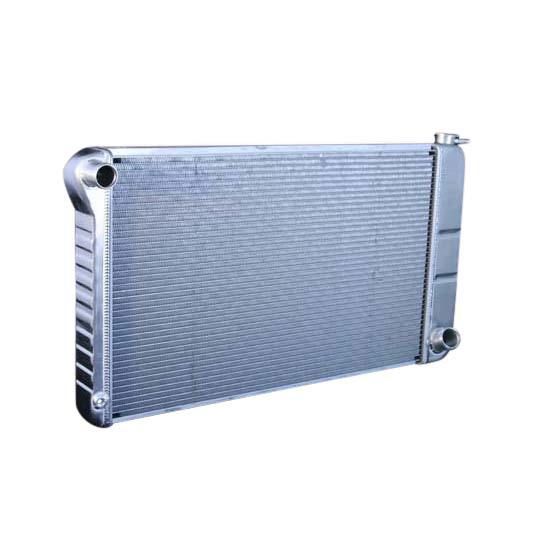 DeWitts Direct Fit Single Pass Aluminum Radiator - 33 in W x 18.5 in H x 3.25 in D - Auto Trans - Natural - GM Fullsize Truck 1967-72