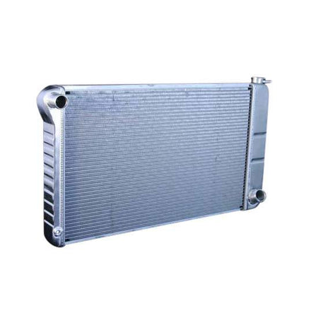 DeWitts Direct Fit Single Pass Aluminum Radiator - 33 in W x 18.5 in H x 3.25 in D - Auto Trans - Natural - GM Fullsize Truck 1967-72
