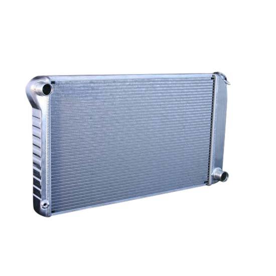 DeWitts Direct Fit Single Pass Aluminum Radiator - 33 in W x 18.5 in H x 3.25 in D - Auto Trans - Natural - GM A-Body 1973-77