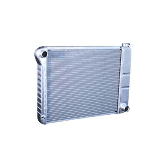 DeWitts Direct Fit Single Pass Aluminum Radiator - 28 in W x 18.5 in H x 3.25 in D - Auto Trans - Natural - GM X-Body 1973-74
