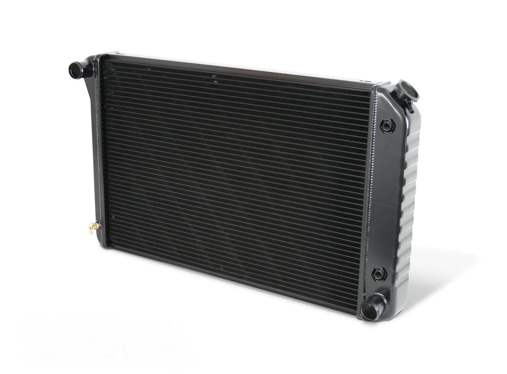 DeWitts Direct Fit Single Pass Aluminum Radiator - 31 in W x 18.5 in H x 3.25 in D - Auto Trans - Black - GM F-Body 1970-81