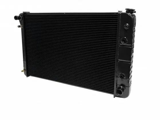 DeWitts Direct Fit Single Pass Aluminum Radiator - 32 in W x 21.5 in H x 3.25 in D - Auto Trans - Black - GM Fullsize Truck 1973-86