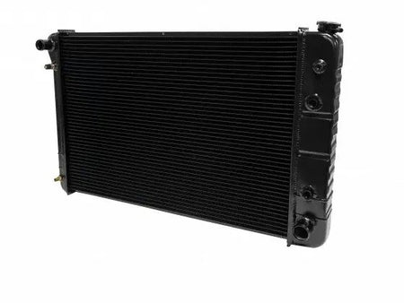 DeWitts Direct Fit Single Pass Aluminum Radiator - 32 in W x 21.5 in H x 3.25 in D - Auto Trans - Black - GM Fullsize Truck 1973-86