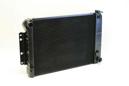 DeWitts Direct Fit Single Pass Aluminum Radiator - 27.5 in W x 18.5 in H x 3.25 in D - Auto Trans - Black - GM F-Body 1967-69