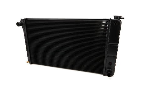 DeWitts Direct Fit Single Pass Aluminum Radiator - 34.5 in W x 18.625 in H x 3.375 in D - Black - GM A-Body 1968-71