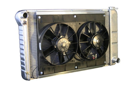 DeWitts Pro-Series Aluminum Radiator & Fan Kit - 33 in W x 18.5 in H x 6.75 in D - Manual Trans - GM A-Body 1968-72 32-4139003M