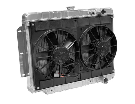 DeWitts Pro-Series Aluminum Radiator & Fan Kit - 28 in W x 20.5 in H x 3 in D - Auto Trans - GM B-Body 1959-64 32-4139014A