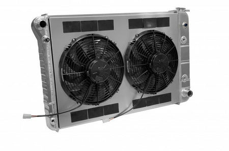DeWitts Pro-Series Aluminum Radiator & Fan Kit - 32 in W x 21.5 in H x 6.75 in D - Auto Trans - GM Fullsize Truck 1973-86