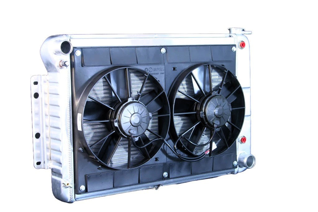 DeWitts Pro-Series Aluminum Radiator & Fan Kit - 27.5 in W x 18.5 in H x 6.75 in D - Auto Trans - GM F-Body 1967-69