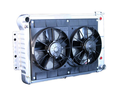 DeWitts Pro-Series Aluminum Radiator & Fan Kit - 27.5 in W x 18.5 in H x 6.75 in D - Auto Trans - GM F-Body 1967-69