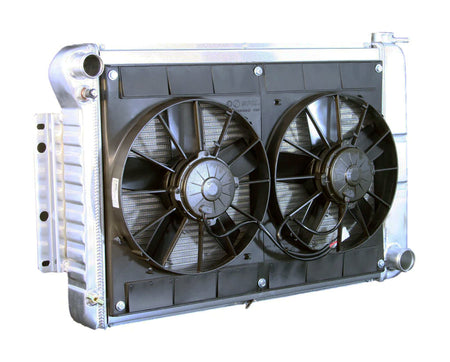 DeWitts Pro-Series Aluminum Radiator & Fan Kit - 27.5 in W x 18.5 in H x 6.75 in D - Manual Trans - GM F-Body 1967-69 32-4139022M