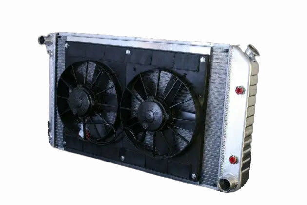 DeWitts Pro-Series Aluminum Radiator & Fan Kit - 33 in W x 18.5 in H x 6.75 in D - Auto Trans - GM A-Body 1973-77