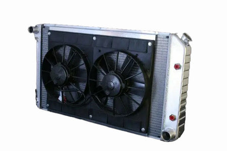 DeWitts Pro-Series Aluminum Radiator & Fan Kit - 33 in W x 18.5 in H x 6.75 in D - Auto Trans - GM A-Body 1973-77