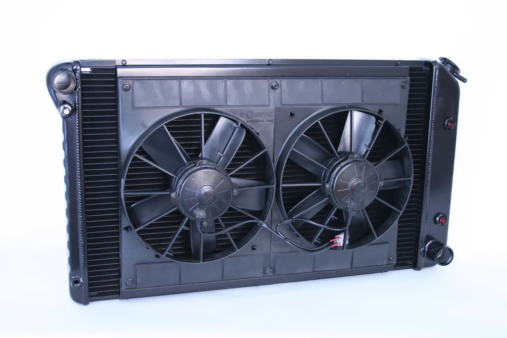 DeWitts Pro-Series Aluminum Radiator & Fan Kit - 31 in W x 18.5 in H x 3.25 in D - Auto Trans - GM F-Body 1970-81