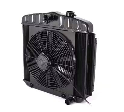 DeWitts Pro-Series Aluminum Radiator & Fan Kit - 22 in W x 21.25 in H x 5.5 in D - Auto Trans - Chevy Fullsize Car 1955-57 32-4239013A