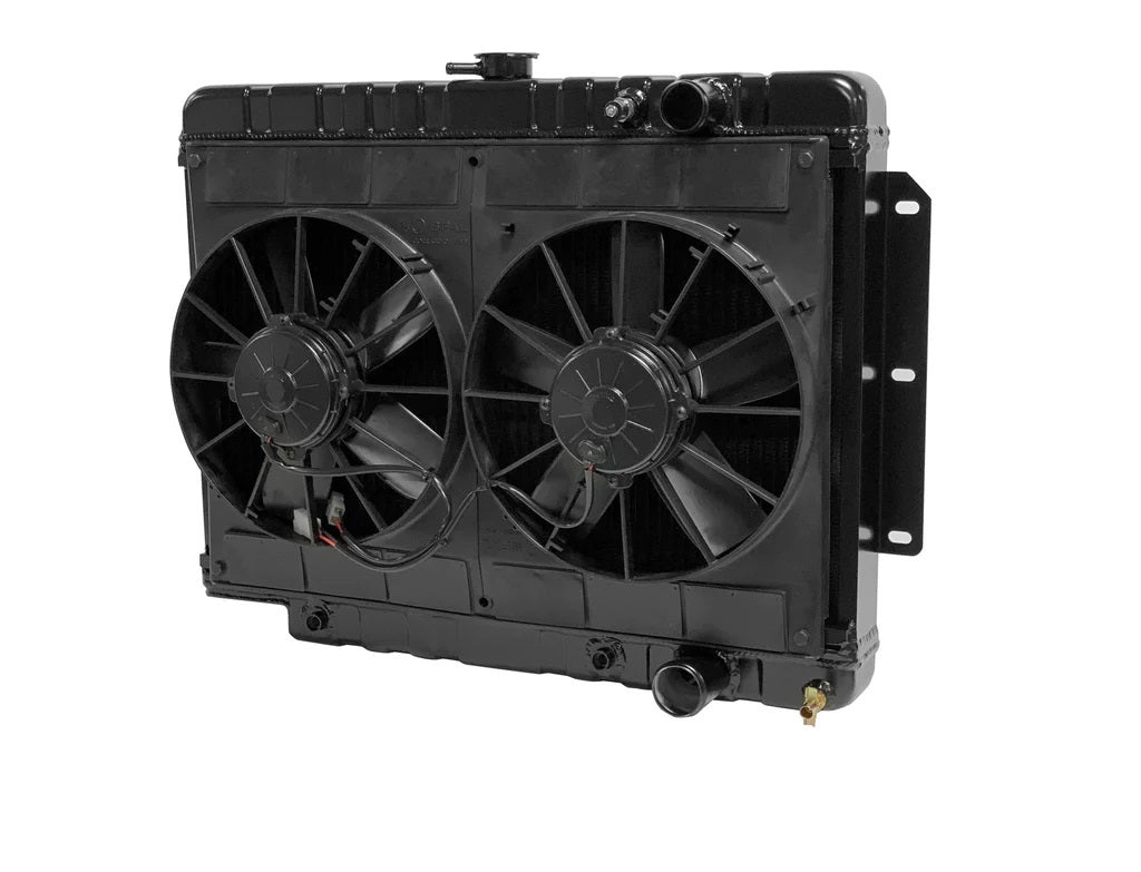 DeWitts Pro-Series Aluminum Radiator & Fan Kit - 28 in W x 20.5 in H x 3 in D - Auto Trans - GM B-Body 1959-64 32-4239014A