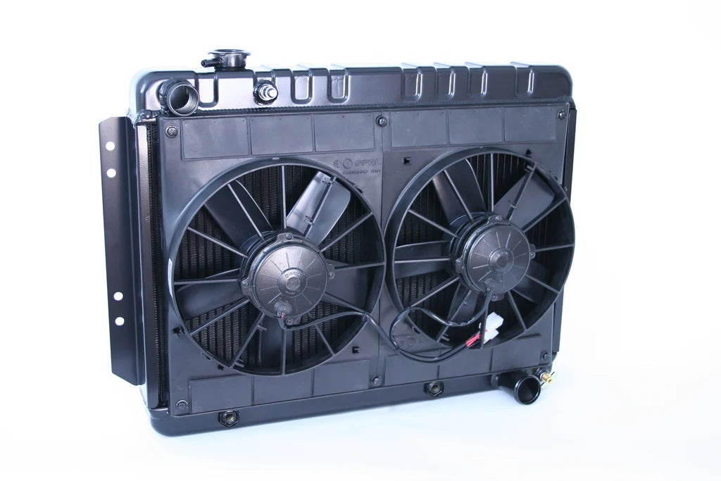 DeWitts Pro-Series Aluminum Radiator & Fan Kit - 25.5 in W x 20 in H x 6.75 in D - Auto Trans - GM B-Body 1965-70 32-4239016A