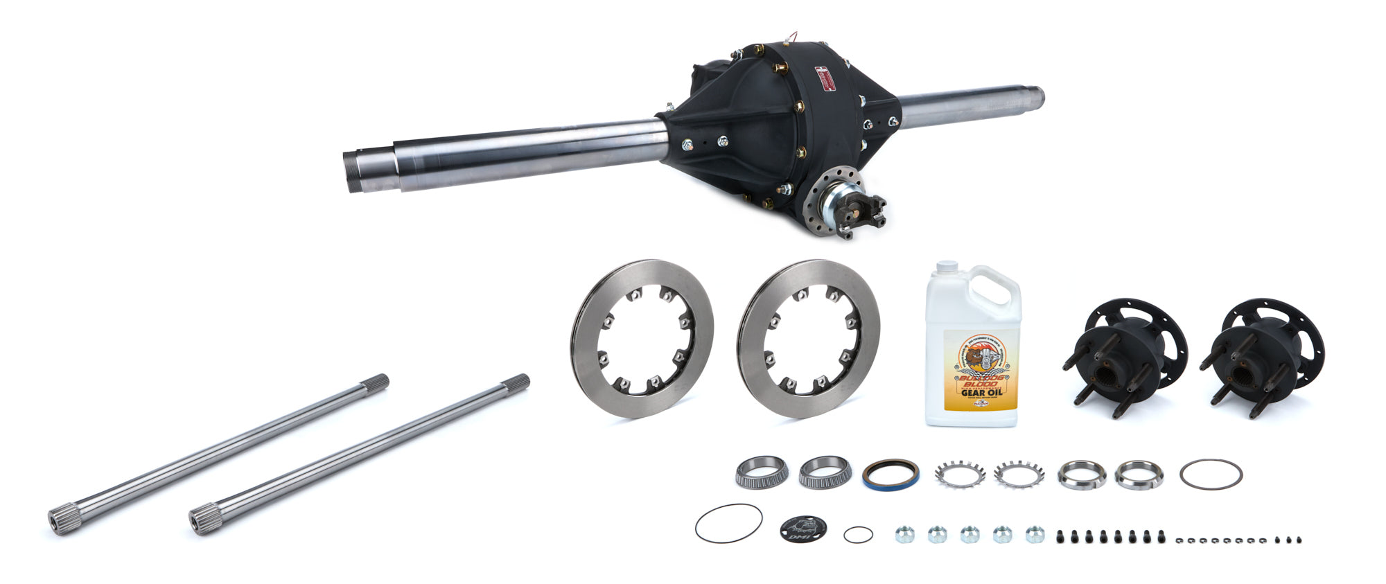 DMI Saturday Night Special Quick Change Rear Axle Assembly - 10 in Ring Gear - 4.12 Ratio Standard - 60 in Wide - Magnesium Center